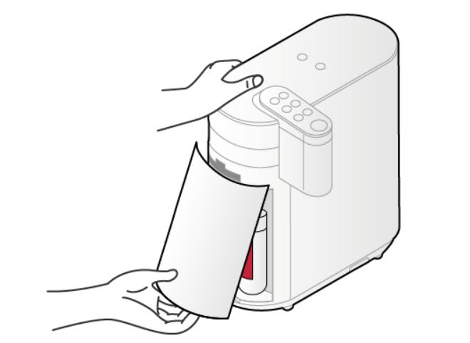 필터 커버 분리 이미지