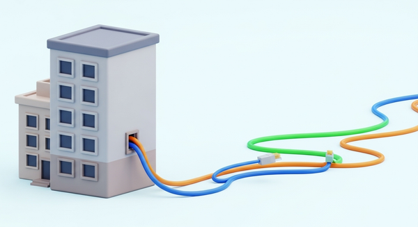 아파트에 랜선이 달린 이미지