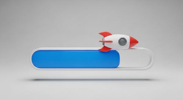 다운로드 게이지 제일 앞 단에 로켓이 있음