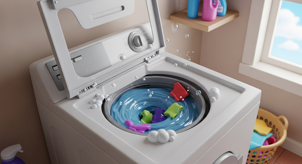 통돌이 세탁기가 작동하는 이미지