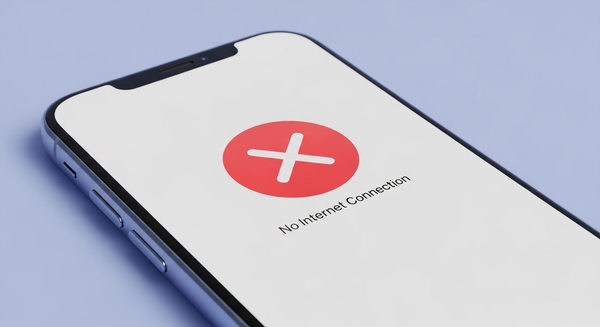 인터넷이 끊긴 아이폰 이미지