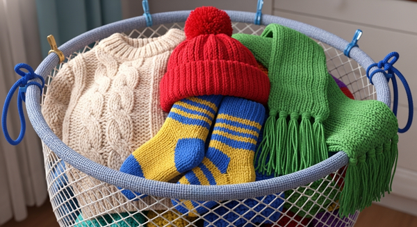 세탁망에 니트가 들어있음