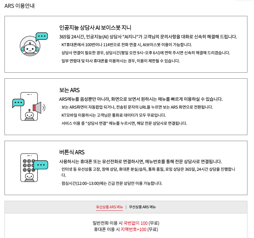 ARS 안내 이미지