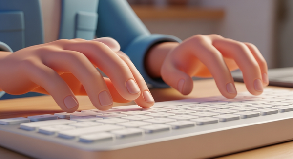 키보드를 하는 손 이미지