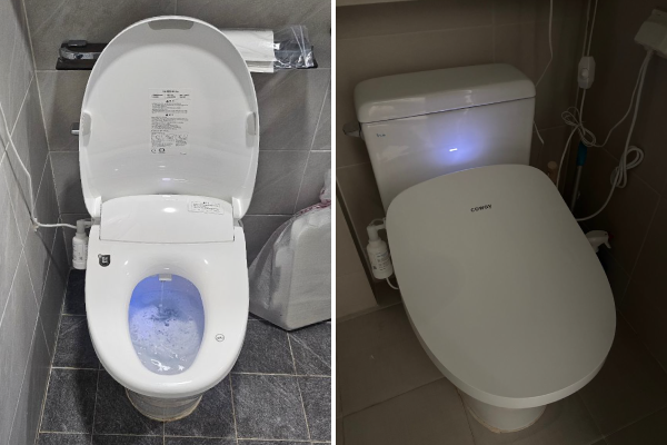 버블 세척 기능 및 무드 조명 모드