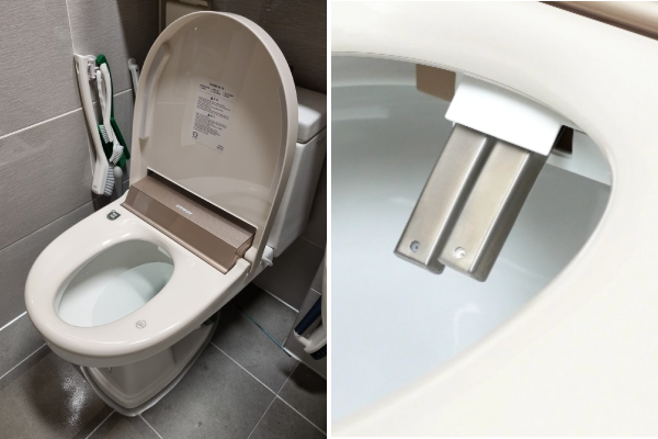 코웨이 슬리믹 비데 브론즈 베이지 색상 / 트윈 노즐 탑재