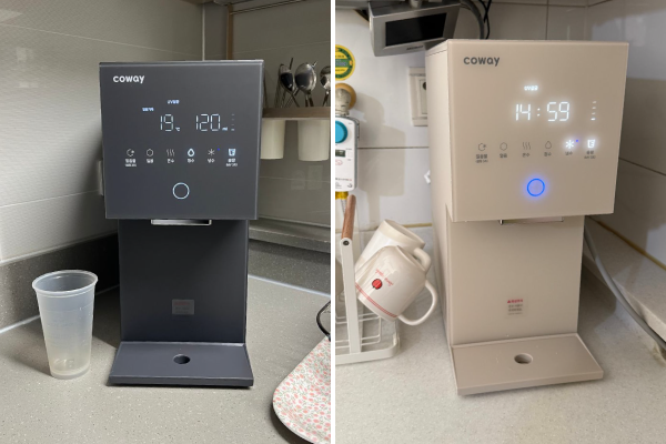 아이콘 미니 정수기 렌트리 설치 모습