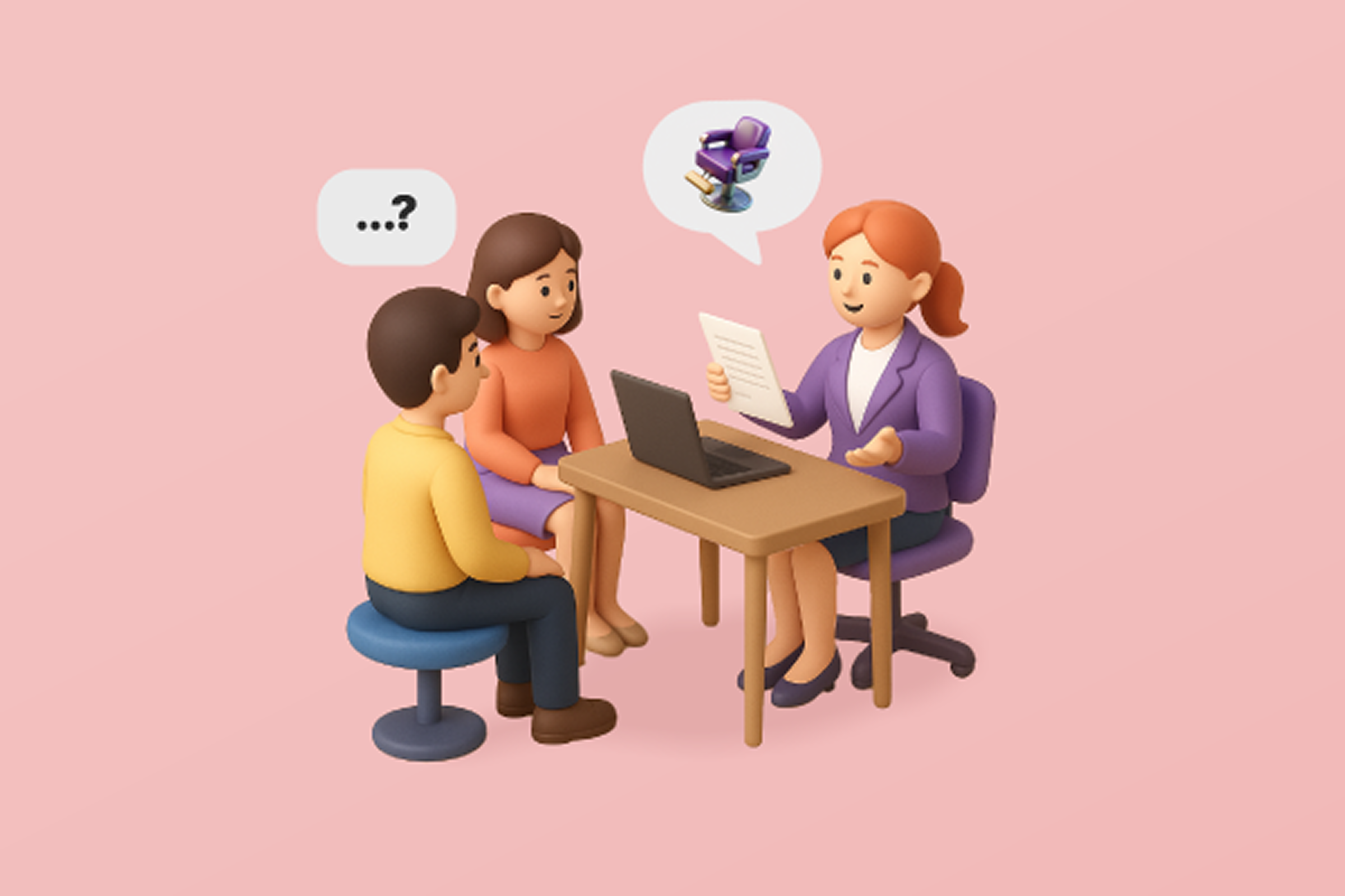 웨딩 페어, 웨딩 박람회에서 신혼가전 알아보는 부부