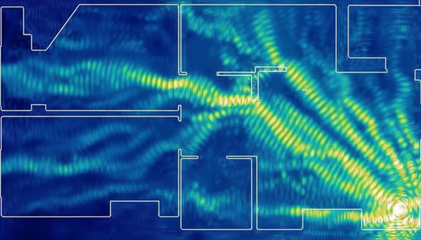 와이파이 주파수가 퍼지는 이미지