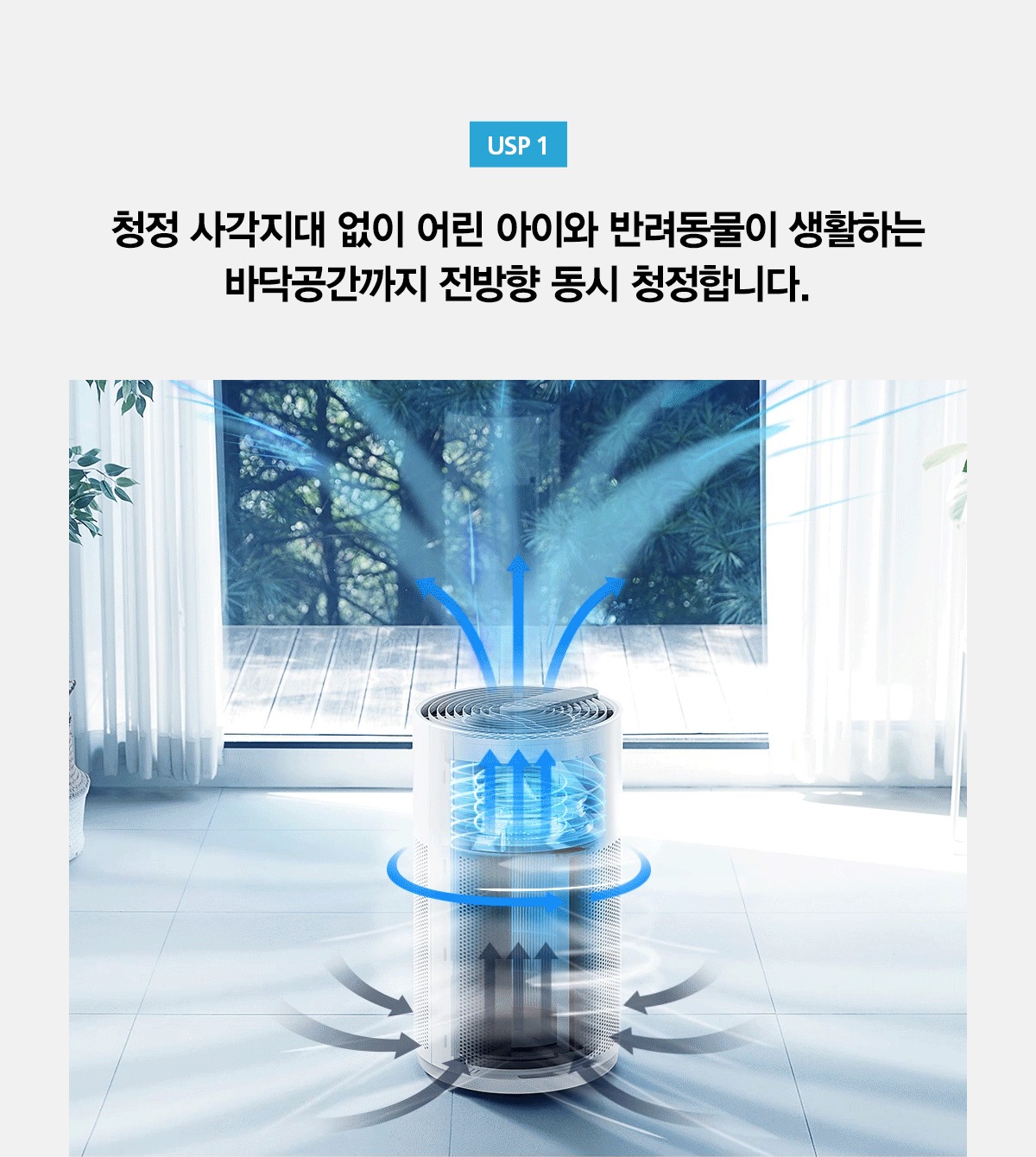 올클린 공기청정기 20평형