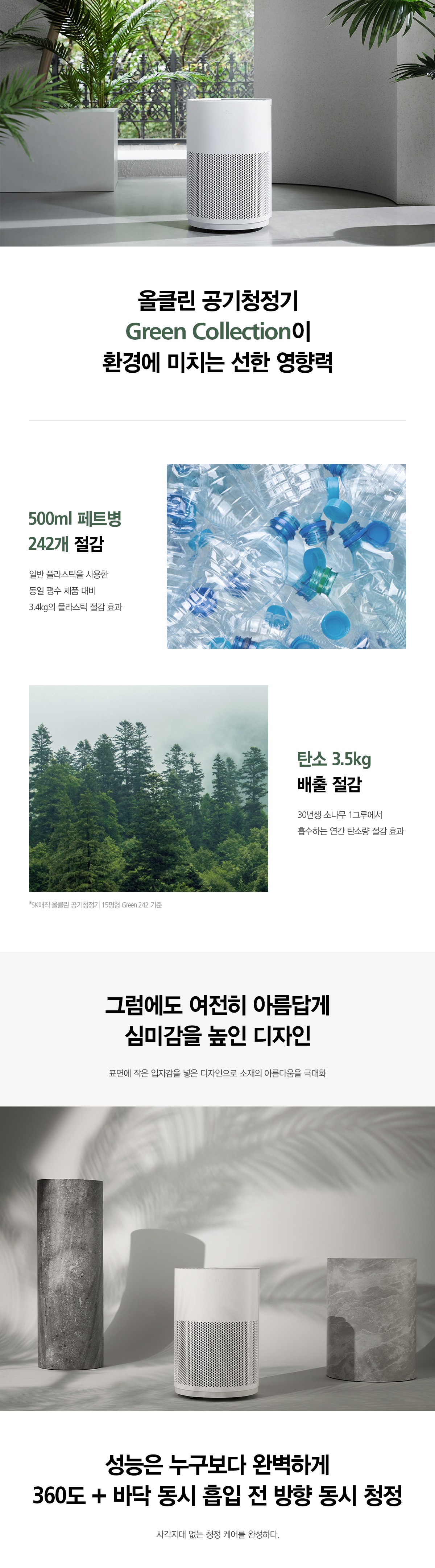 올클린 공기청정기 15평형