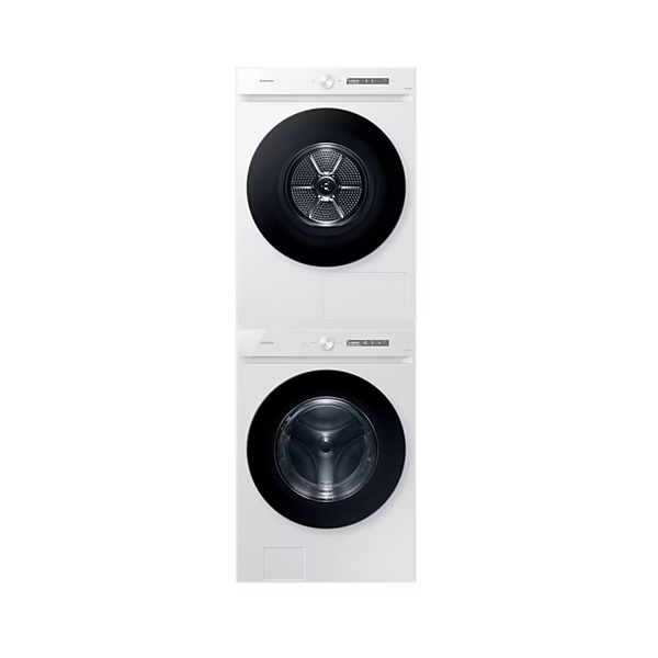 SAMSUNG 비스포크 그랑데 AI 세탁건조기 24kg+20kg (올인원컨트롤, 상단설치키트 포함)